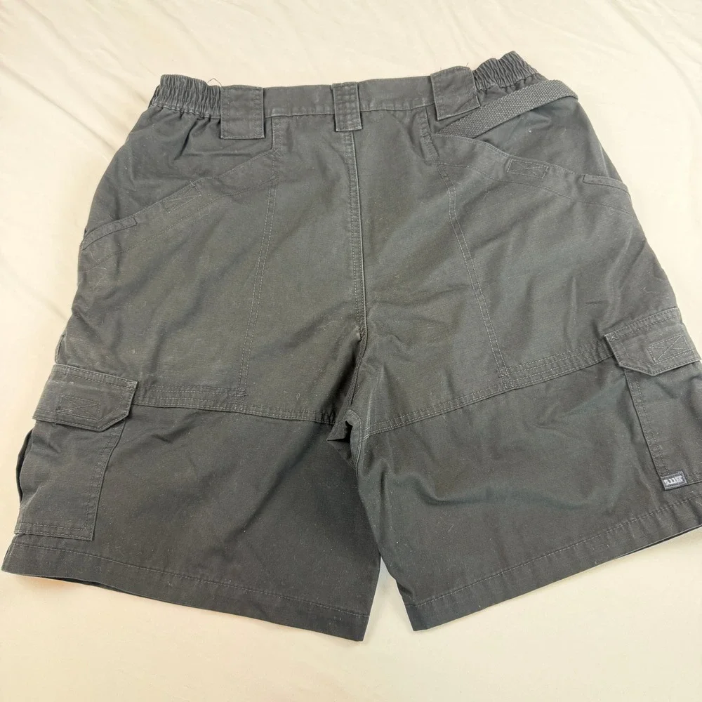5.11 Tactical Mens Black Ripstop Cargo Shorts Size 36 Utility Work Outdoor